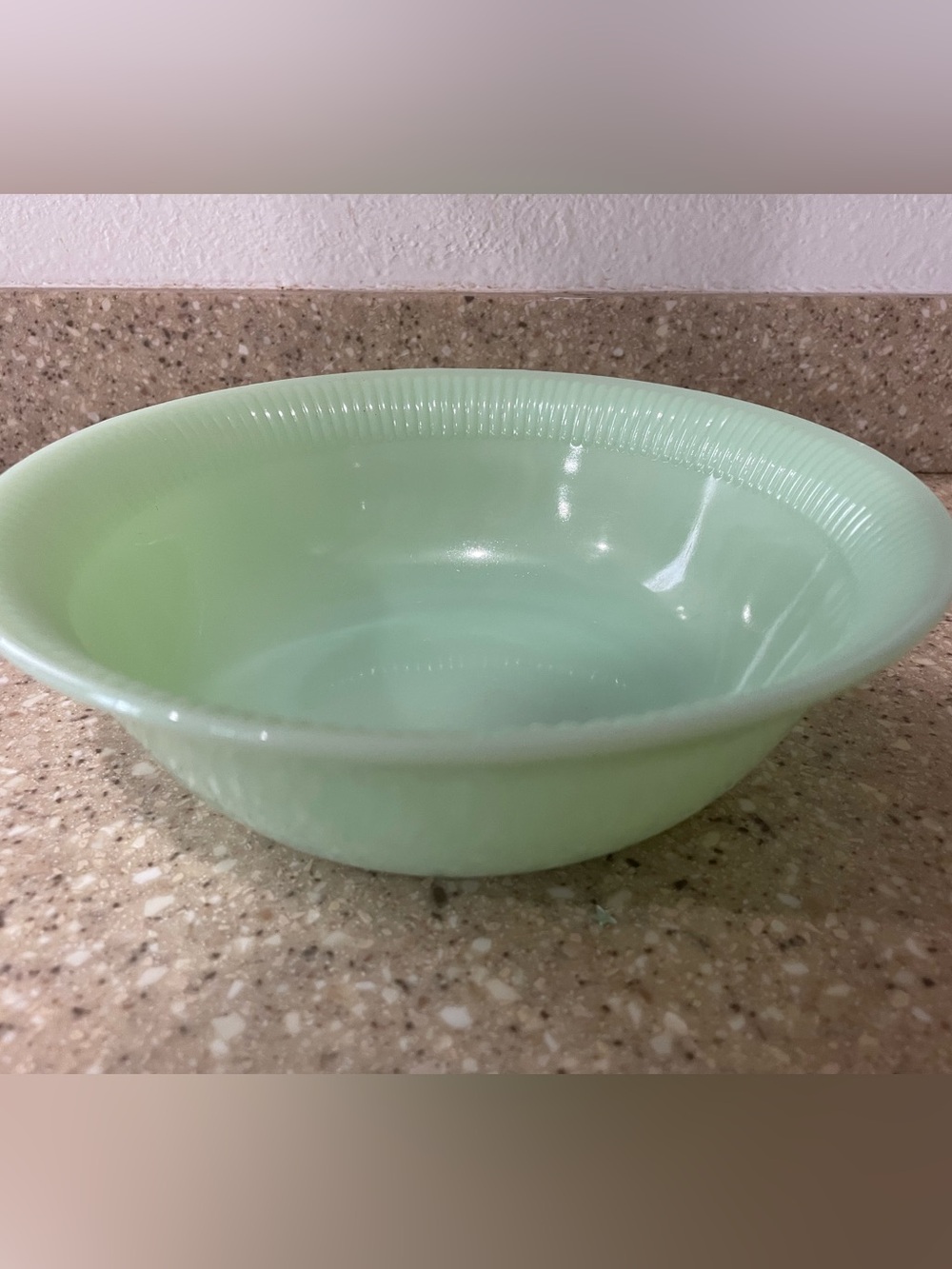 Fire King Jadeite Jane Ray Serving Bowl 8.25 Inches Vintage 1950s